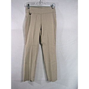 Premise Khaki Ankle Pants‎ sz XS Rayon Neutral Minimalist Work Office Modern